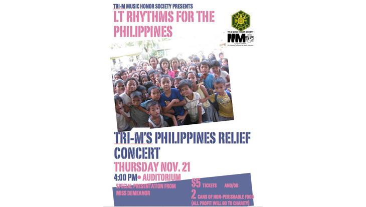 Tri-M Honor Society raises money for Philippines