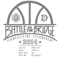The logo for the Battle of the Bridges tournament, designed by Dan Capuli, the father of Edwin Capuli