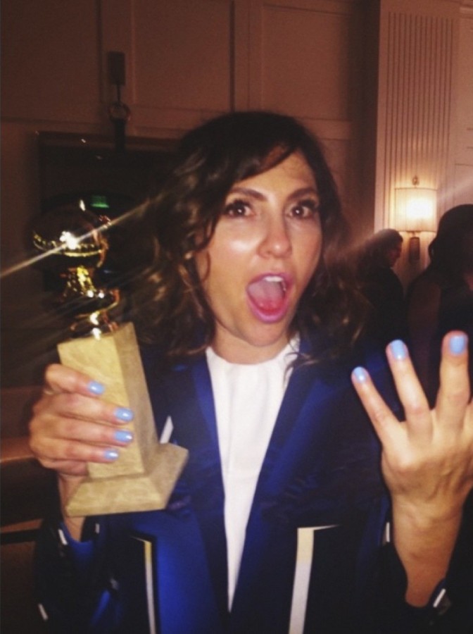 Jill+Soloway+with+her+Golden+Globe.