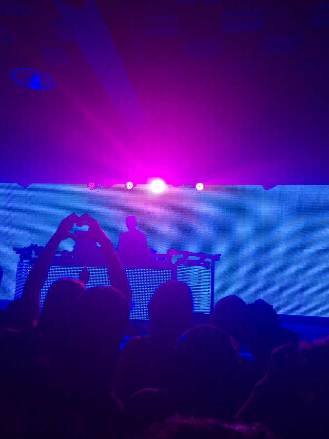Paper Diamond in the midst of his future bass set at Concord Music Hall. 