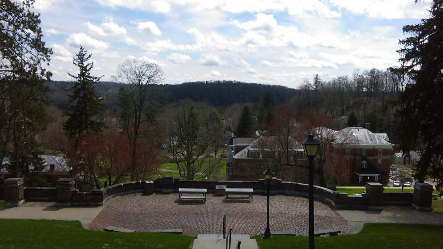 View from the dorm rooms at Denison University in Granville, OH