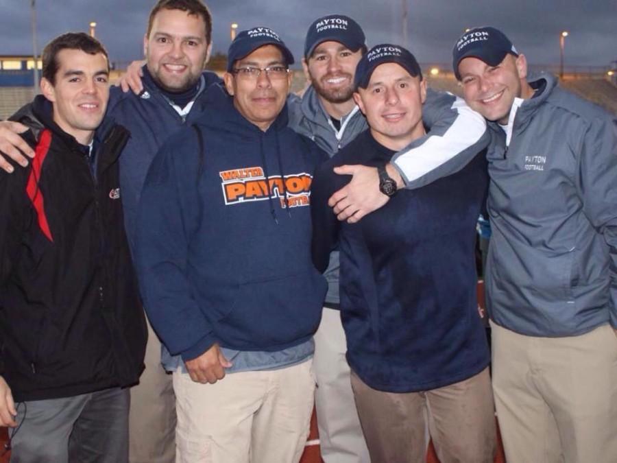 Faltin will be joined at Lane by several of his assistants from Payton. Starting third from the left: Eddie Lopez, Dan Cassasanto, Faltin, and Will Frakes will continue coaching with Faltin next season.