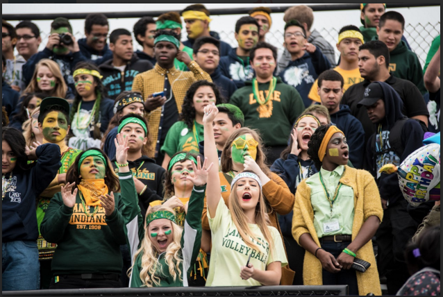 Students cheer during annual Pep Rally