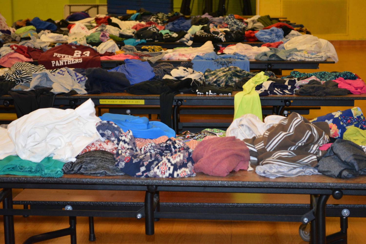 The CPS High School Student Sustainability Board collected clothes donated by students to be sold in a “thrift store” held on April 27-28 for Earth Week. All proceeds went to Build-on.