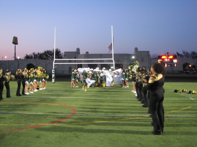 Lane takes the field prior to their game against rival Simeon on September 15.