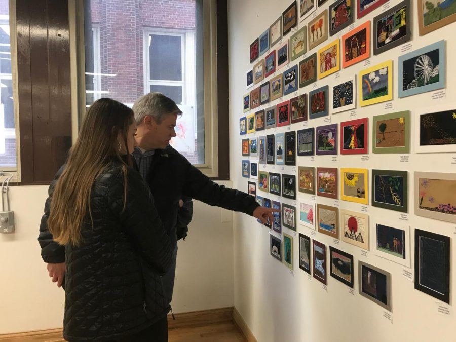 The art department showcased student artwork at the fall art show on Nov. 7 in Gallery 2501. The art show included work from various art classes like Digital Imaging, AP 3D Media and Studio Drawing.