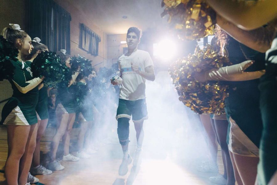 Fazio being introduced at the Green and Gold Game on November 17th. 
