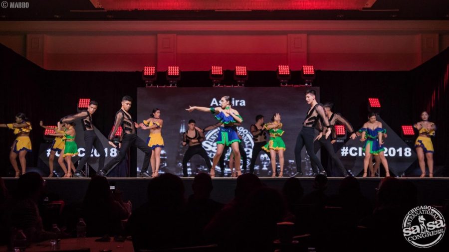 Aspira is among the many Hispanic Clubs that perform at Lane Tech International Days and the Chicago International Salsa Congress. (Photo courtesy of Michael Mabbo).