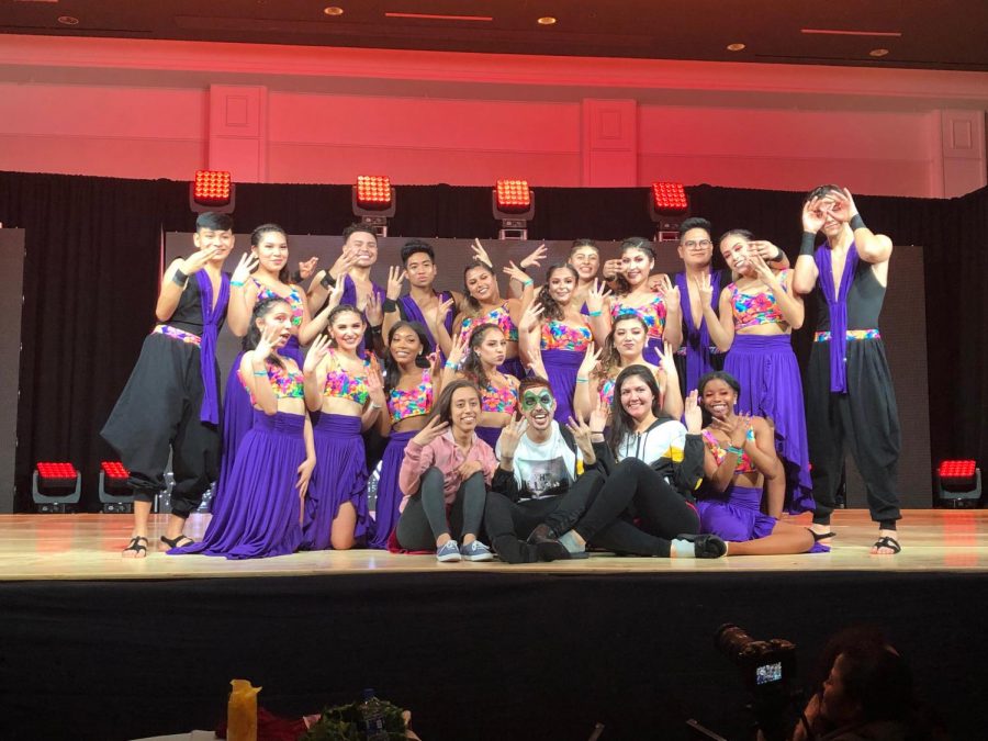OLAS posing after winning an opporunity to perform thier routine at the Chicago International Salsa Congress. (Photo courtesy of Daisy Hernandez)