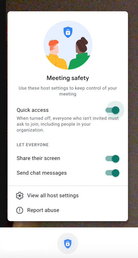 Teachers can now quickly control their meeting safety and settings on Google Meets.