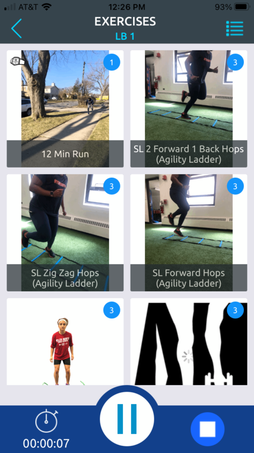 The Lane softball team has been using AthleticU to help train over the offseason. (Screenshot from Athletic U)