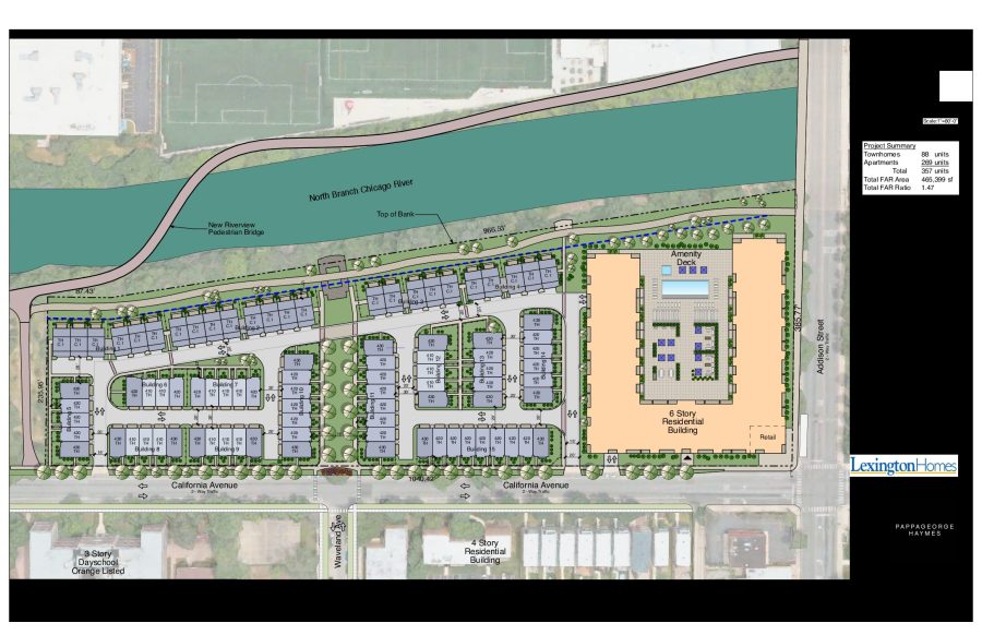 Current site plan provided by Lexington Homes 