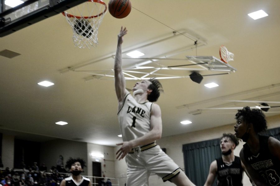 Sean Molloy attempts a lay-up during Senior Night against Northside on Jan. 28. 