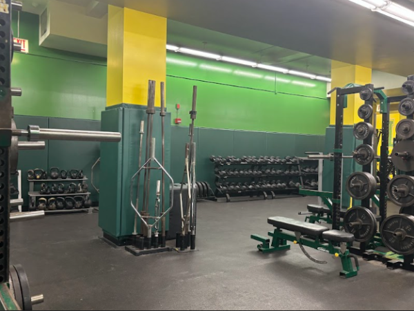 The Lane Tech weight room, often a place where people go to strengthen their bodies to avoid injury.
